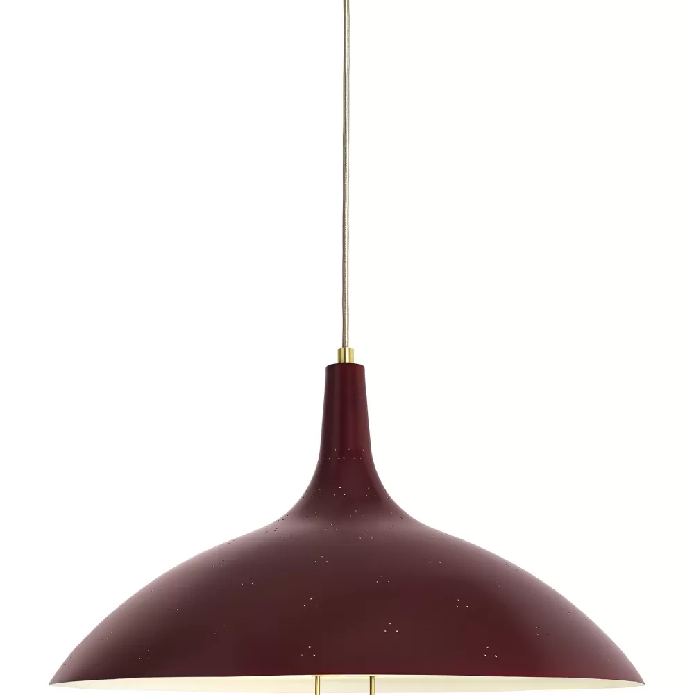 Lampade A Sospensione^GUBI 1965 Pendant | Lampada A Sospensione | Rosso/Ottone