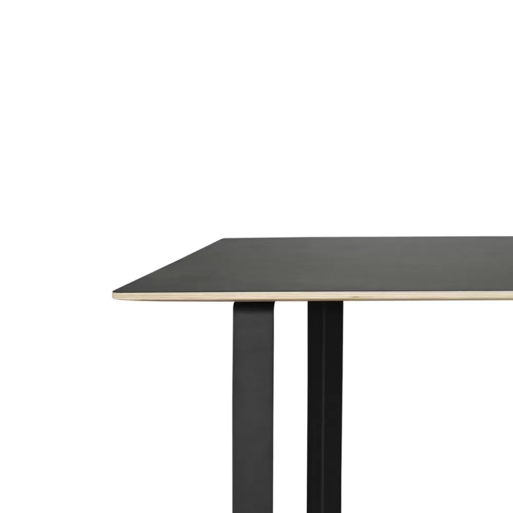 Tavoli Fissi^Muuto 70/70 Table | Tavolo | Linoleum Nero