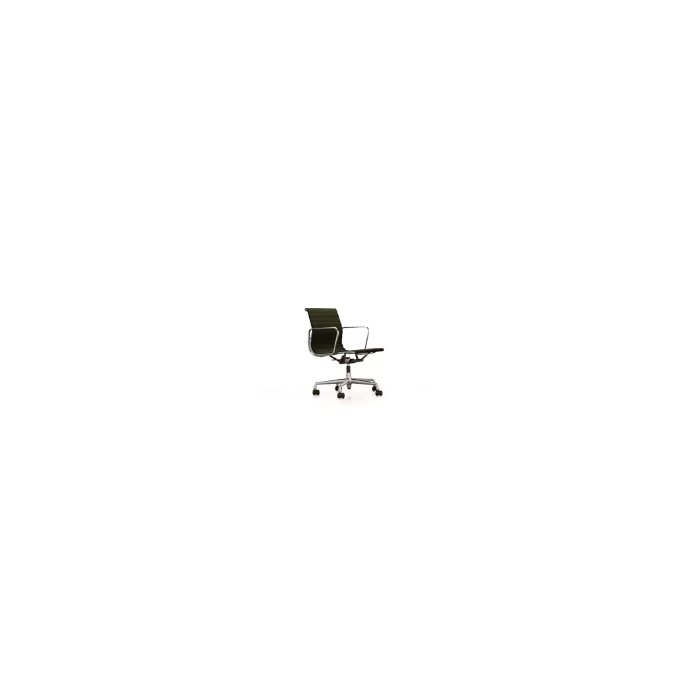 Sedie Da Ufficio^Vitra Aluminium Chair Ea 117 | Poltrona Ufficio | Nero / Bosco