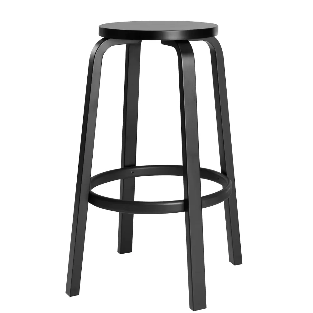 Sgabelli^Artek Bar Stool 64 | Betulla Nero