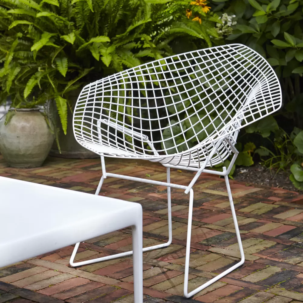 Divani E Poltrone^Knoll Bertoia Diamond Chair | Poltroncina Per Esterni | Bianco