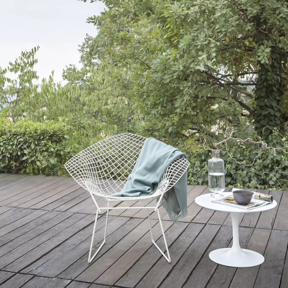 Divani E Poltrone^Knoll Bertoia Diamond Chair | Poltroncina Per Esterni | Bianco