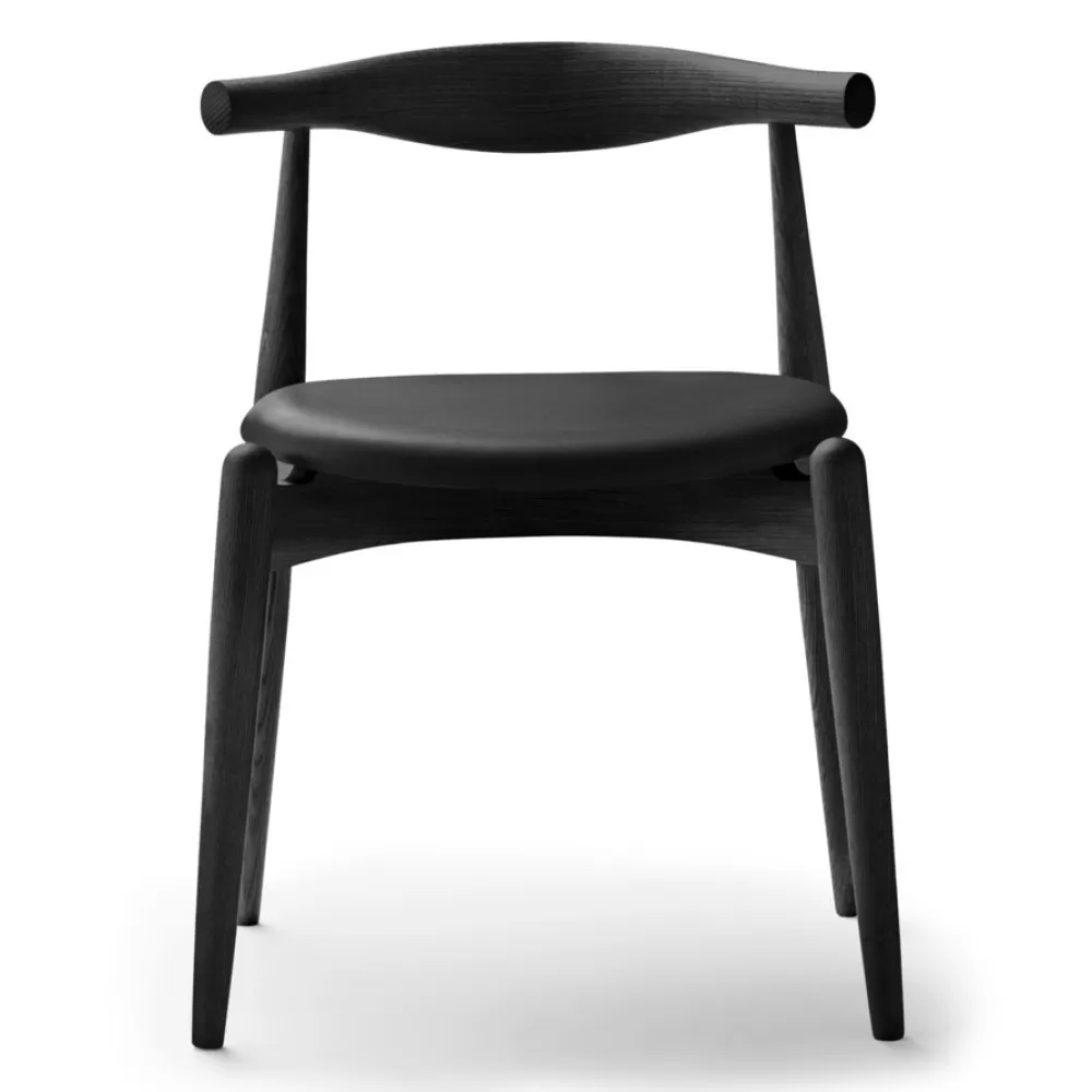 Sedie^Carl Hansen & Søn Ch20 | Sedia | Rovere Nero - Pelle