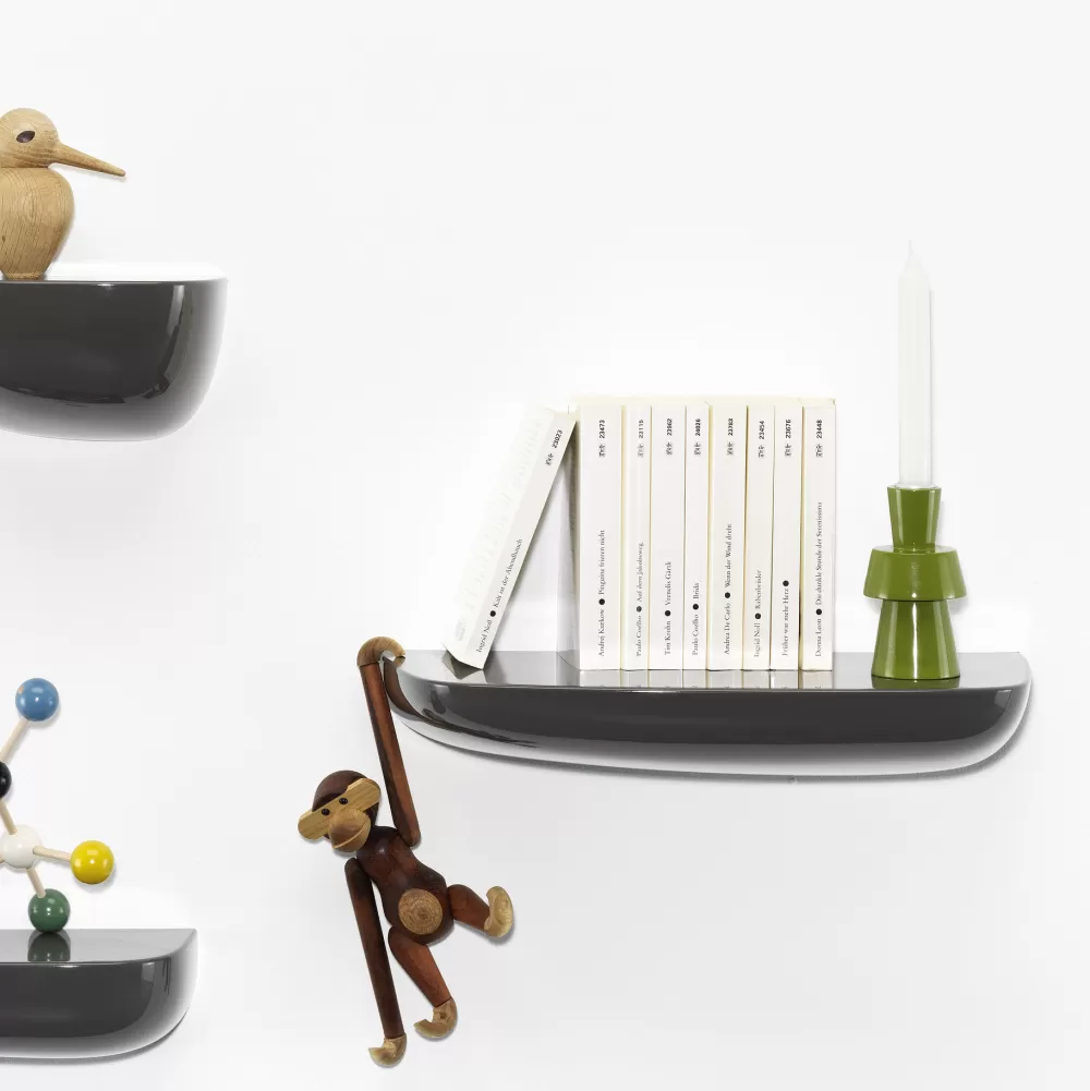 Scaffali^Vitra Corniches | Sistema Di Mensole | Grigio Scuro - Grande