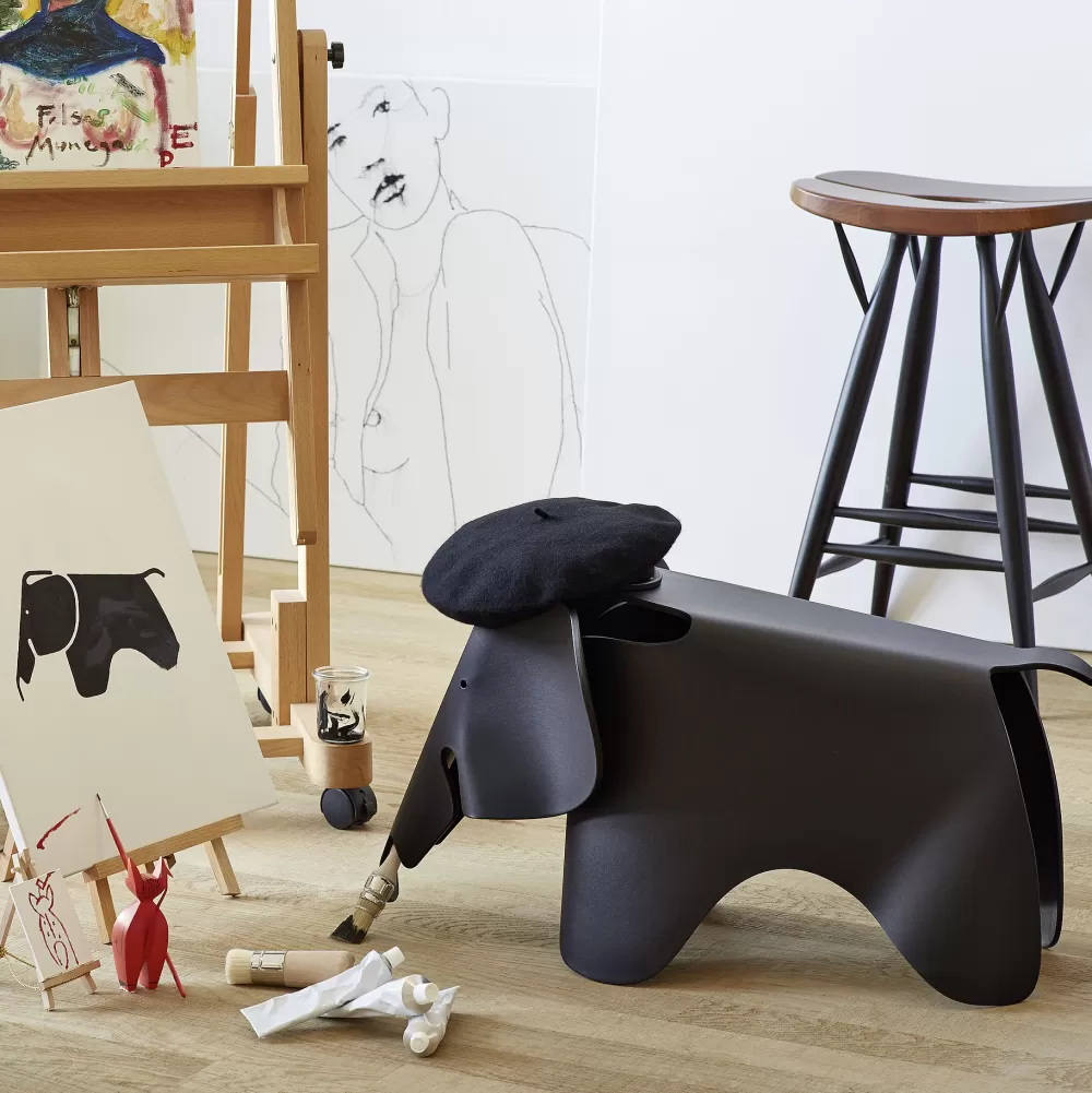 Decorazioni^Vitra Eames Elephant | Elefante Gioco - Nero Scuro