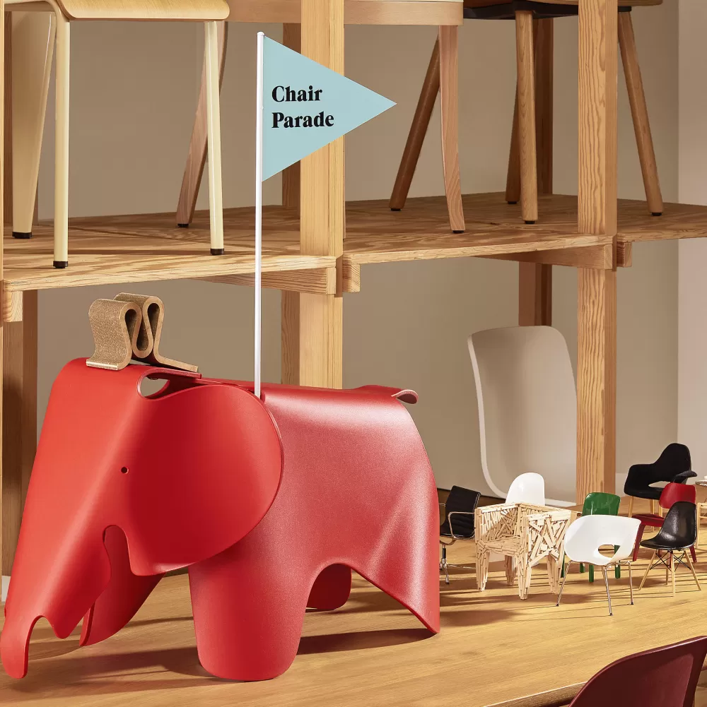 Decorazioni^Vitra Eames Elephant | Elefante Gioco - Rosso Papavero