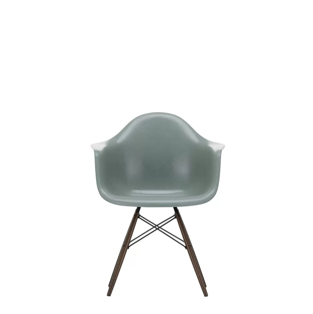 Sedie^Vitra Eames Fiberglass Armchairs Daw | Poltroncina - Eames Sea Foam Green - Acero Scuro