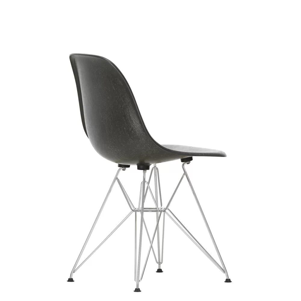 Sedie^Vitra Eames Fiberglass Side Chair Dsr | Sedia - Eames Elephant Hide Grey - Cromato