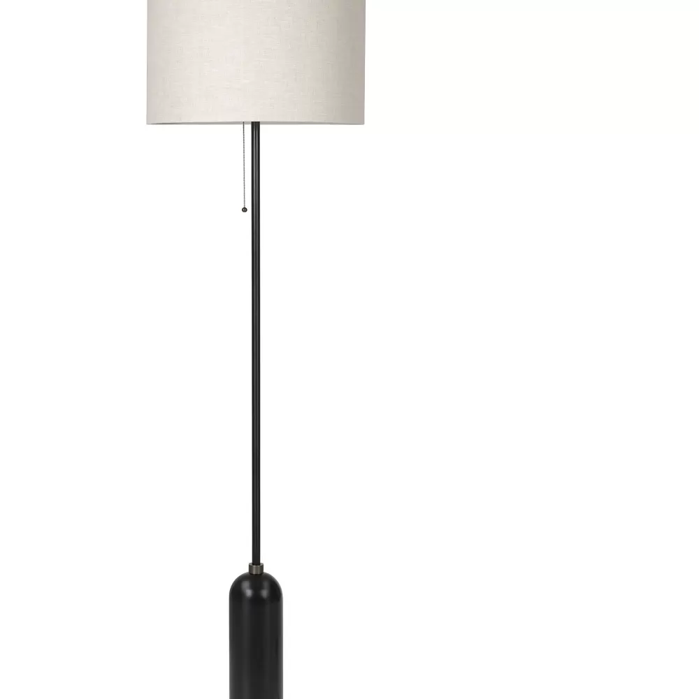 Lampade Da Terra^GUBI Gravity Floor Lamp | Lampada Da Terra | Canvas - Acciaio Nero