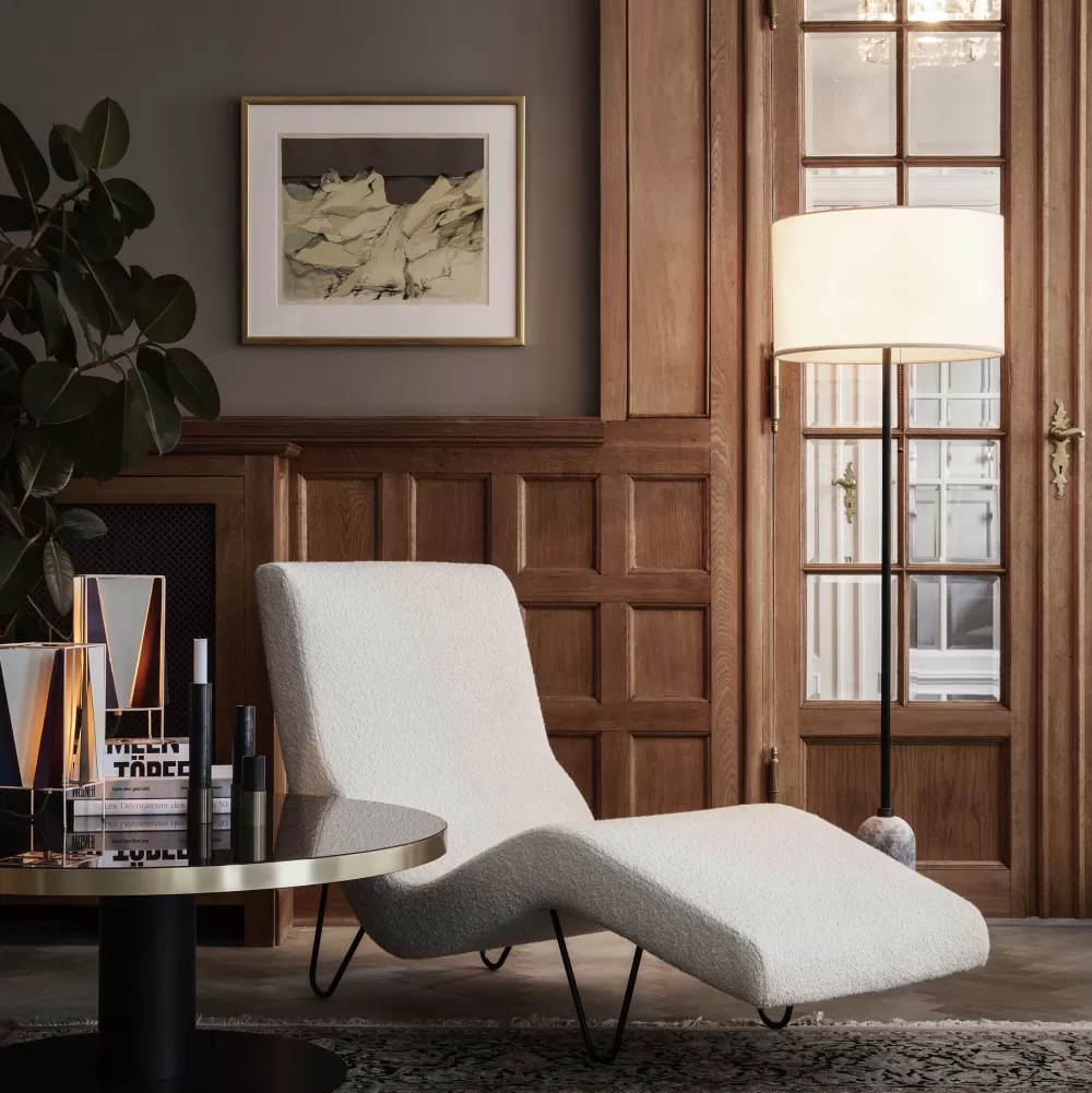 Lampade Da Terra^GUBI Gravity Floor Lamp | Lampada Da Terra | Canvas - Marmo Bianco