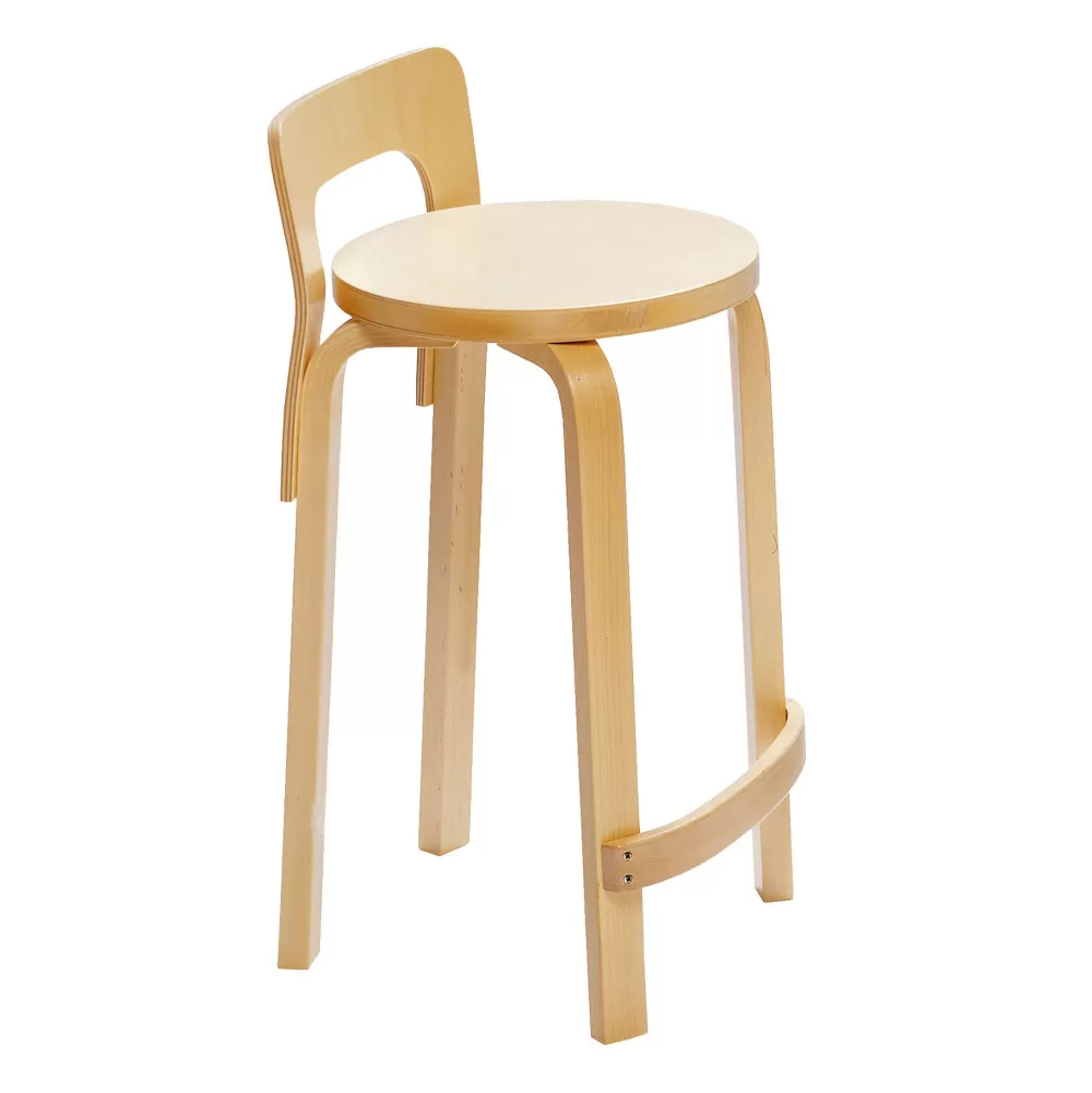 Sgabelli^Artek High Chair K65 | Sgabello Betulla Naturale