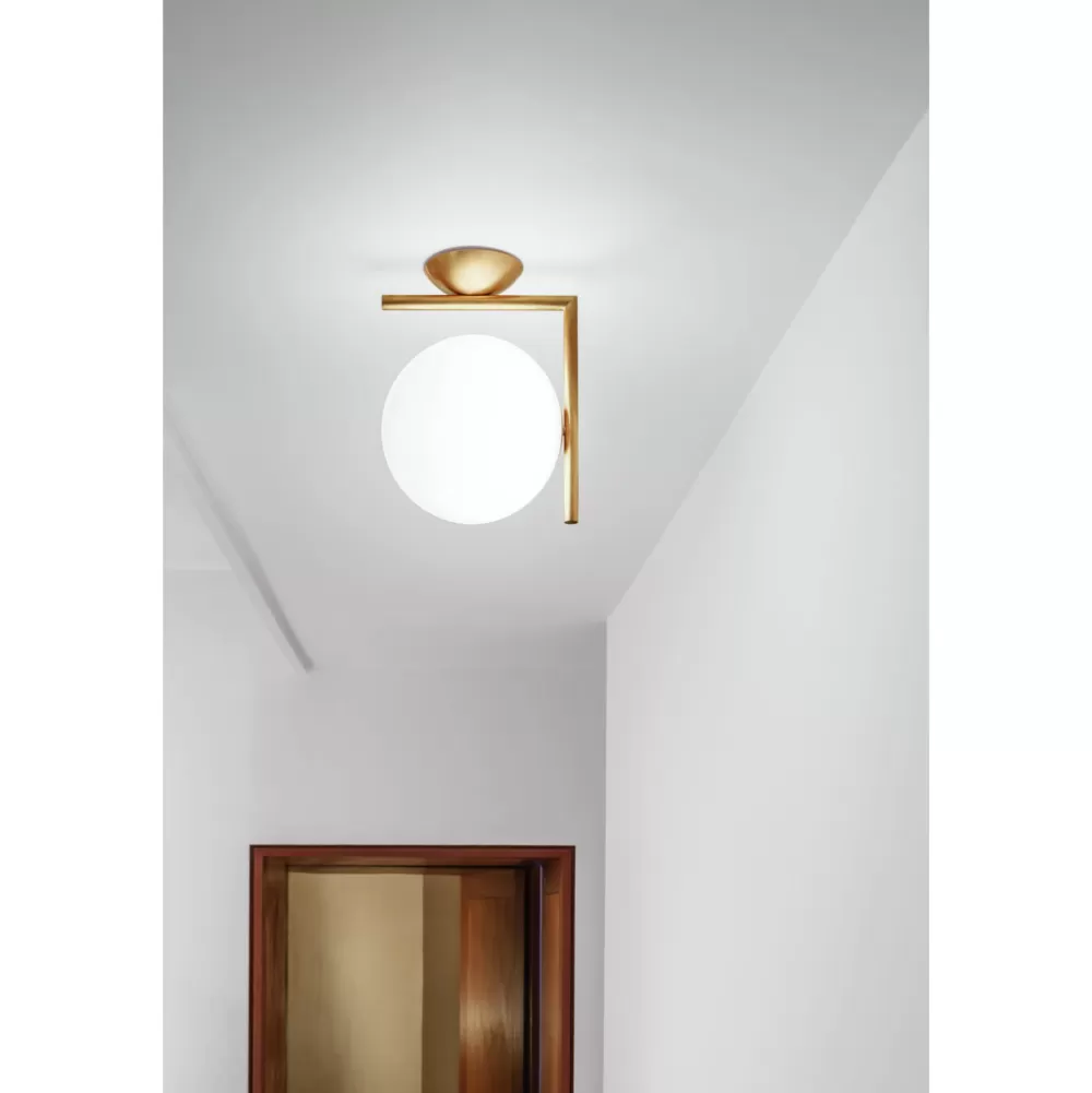 Lampade Da Parete Per Esterni^Flos Ic Ceiling Wall 1 | Lampada Da Parete Per Interni - Ottone