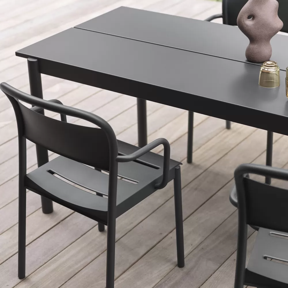 Tavoli Per Esterni^Muuto Linear Steel Table | Tavolo Per Esterni | Nero