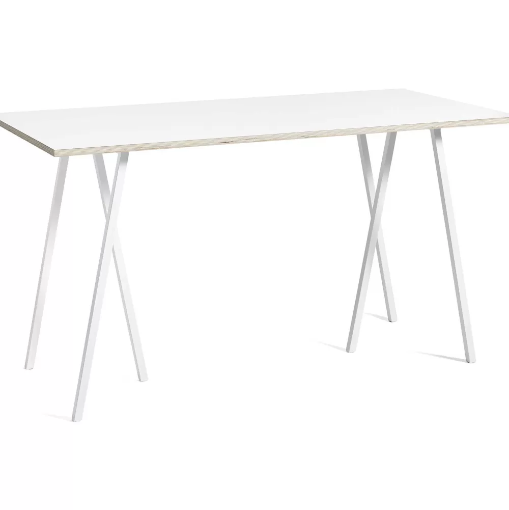 Tavoli Fissi^HAY Loop Stand Table M | Tavolo - Bordo Laminato / Compensato Bianco
