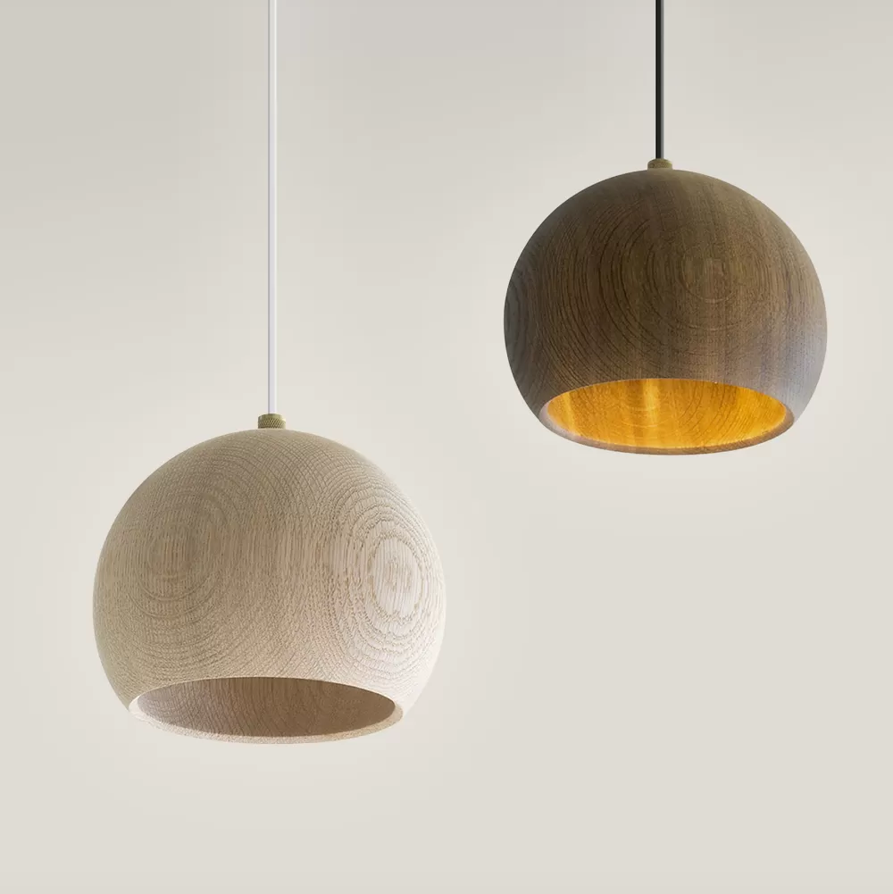 Lampade A Sospensione^Brdr. Krüger Lune Pendant Lamp | Lampada A Sospensione | Rovere Oliato Bianco