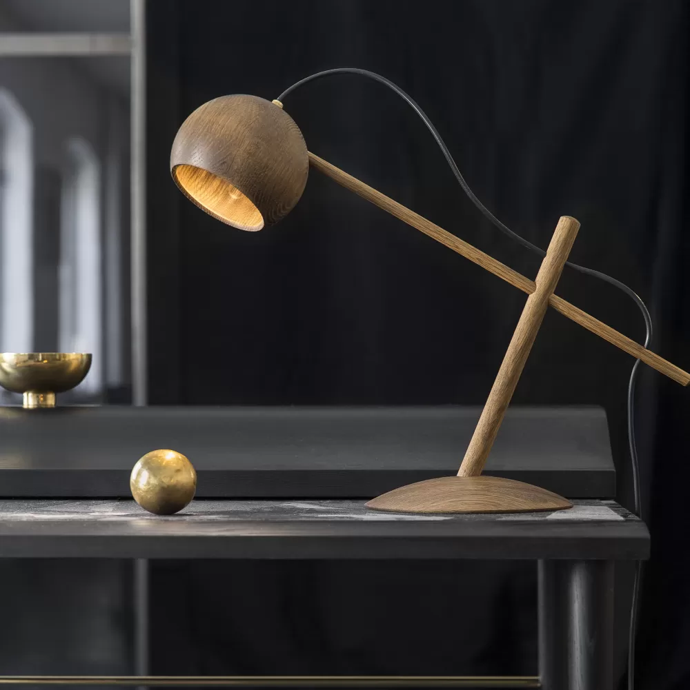 Lampade Da Tavolo^Brdr. Krüger Lune Table Lamp | Lampada Da Tavolo | Rovere Fume