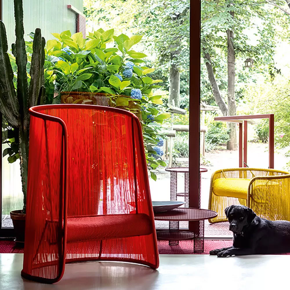 Divani E Poltrone^Moroso M'Afrique Husk Armchair M | Poltrona Per Esterni | Rosso