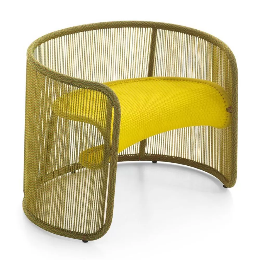 Divani E Poltrone^Moroso M'Afrique Husk Stool S | Pouf | Giallo Oro