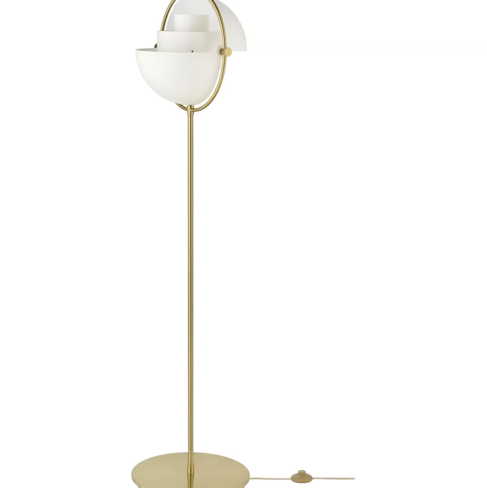 Lampade Da Terra^GUBI Multi-Lite Floor Lamp | Lampada Da Terra | Bianco - Ottone