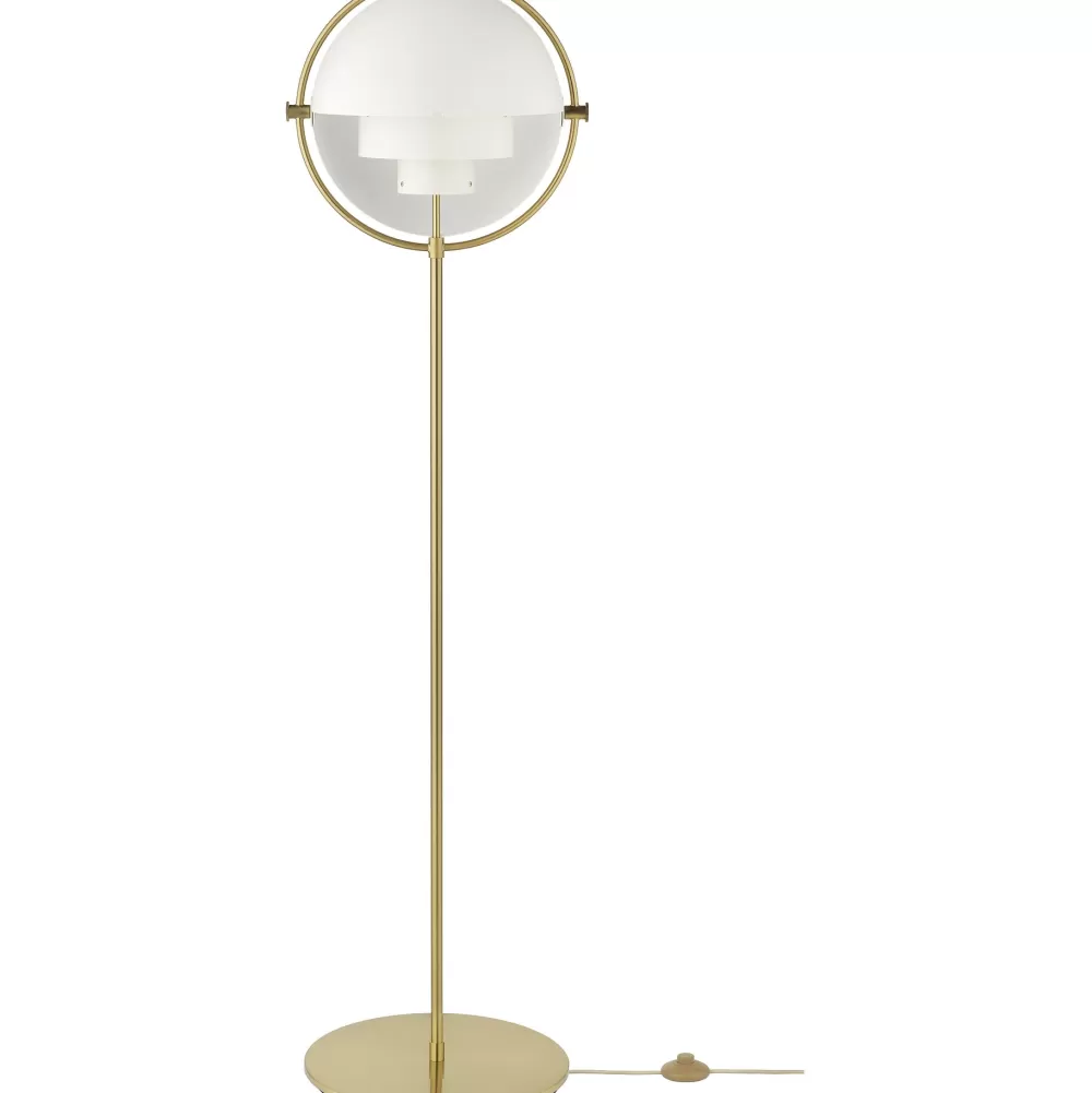 Lampade Da Terra^GUBI Multi-Lite Floor Lamp | Lampada Da Terra | Bianco - Ottone