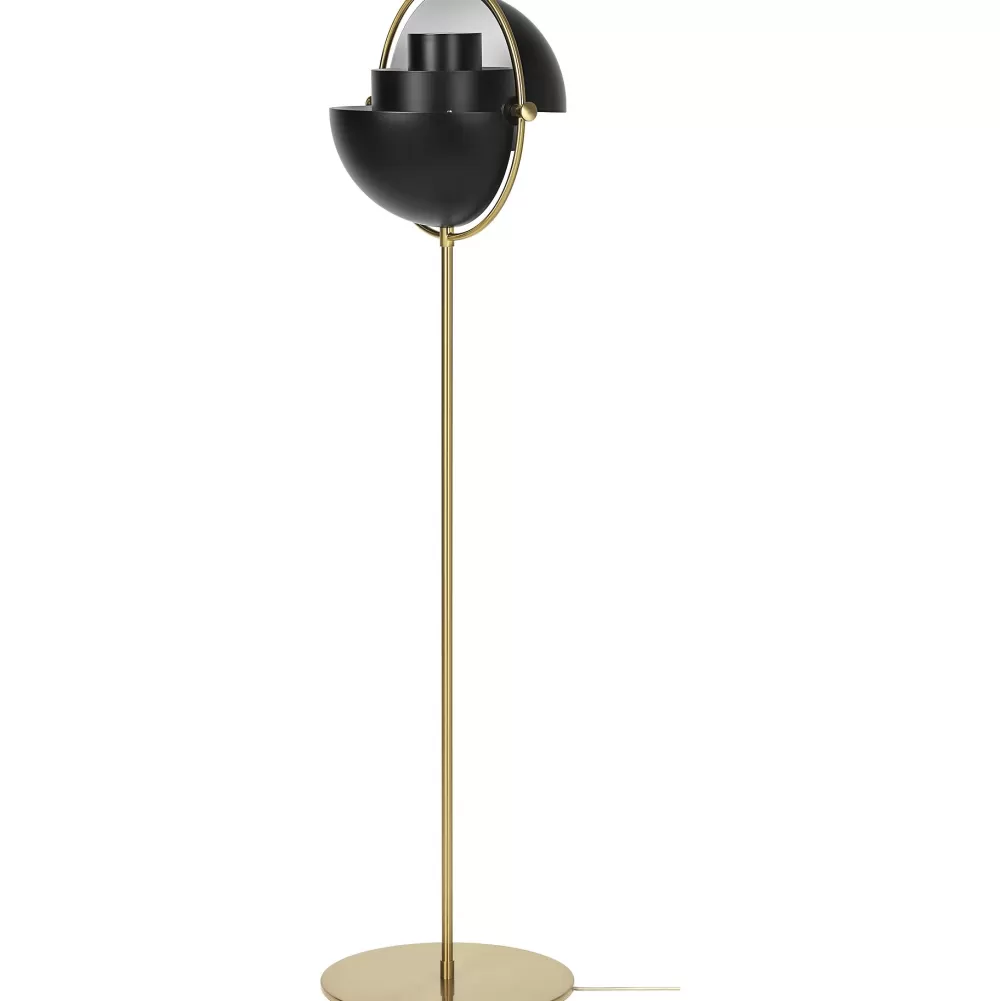 Lampade Da Terra^GUBI Multi-Lite Floor Lamp | Lampada Da Terra | Ottone - Nero