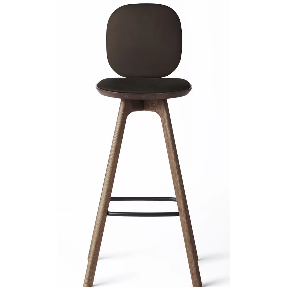 Sgabelli^Brdr. Krüger Pauline Comfort Bar Stool H65 | Sgabello | Rovere Fume-Pelle Marrone