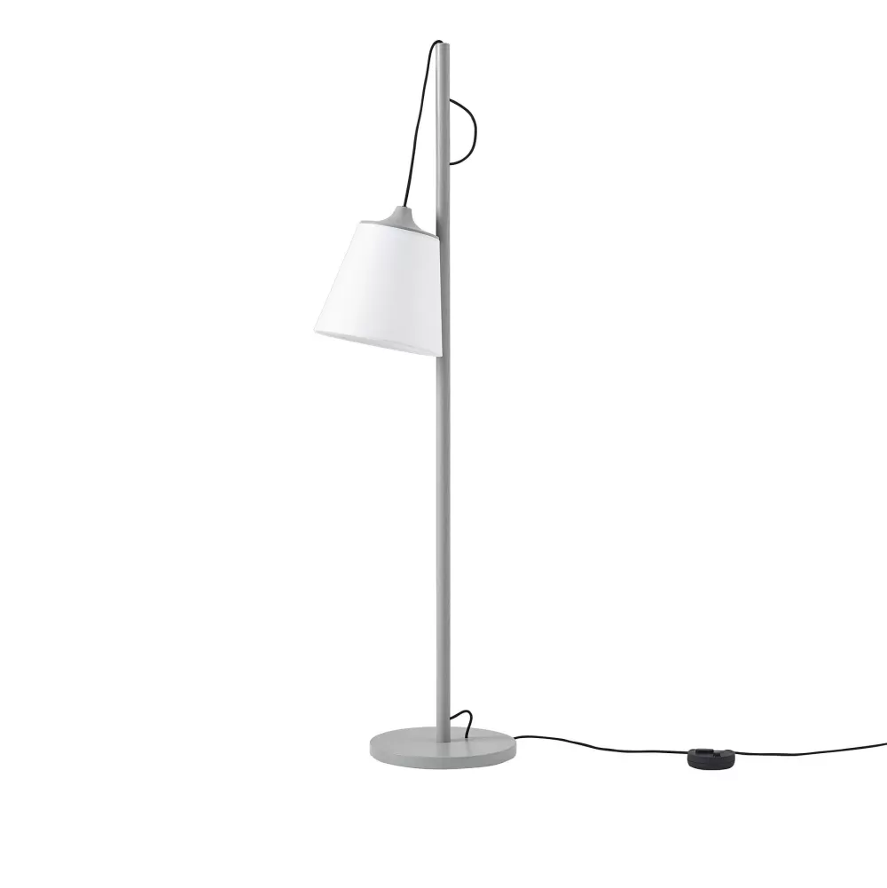 Lampade Da Terra^Muuto Pull Floor Lamp | Lampada Da Terra | Grigio-Bianco