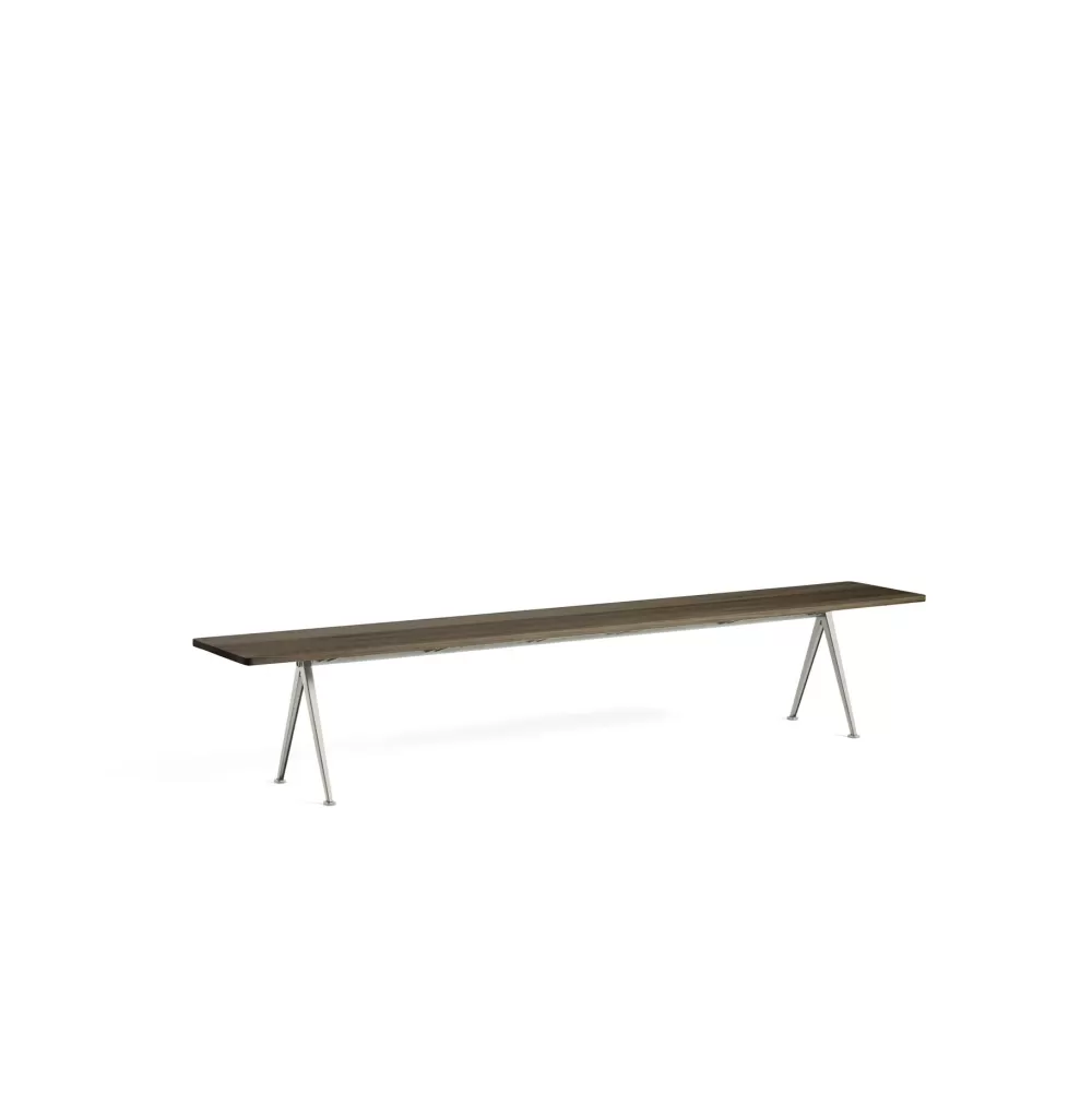 Panche^HAY Pyramid Bench 12 | Panca 250 - Struttura In Acciaio - Rovere Affumicato