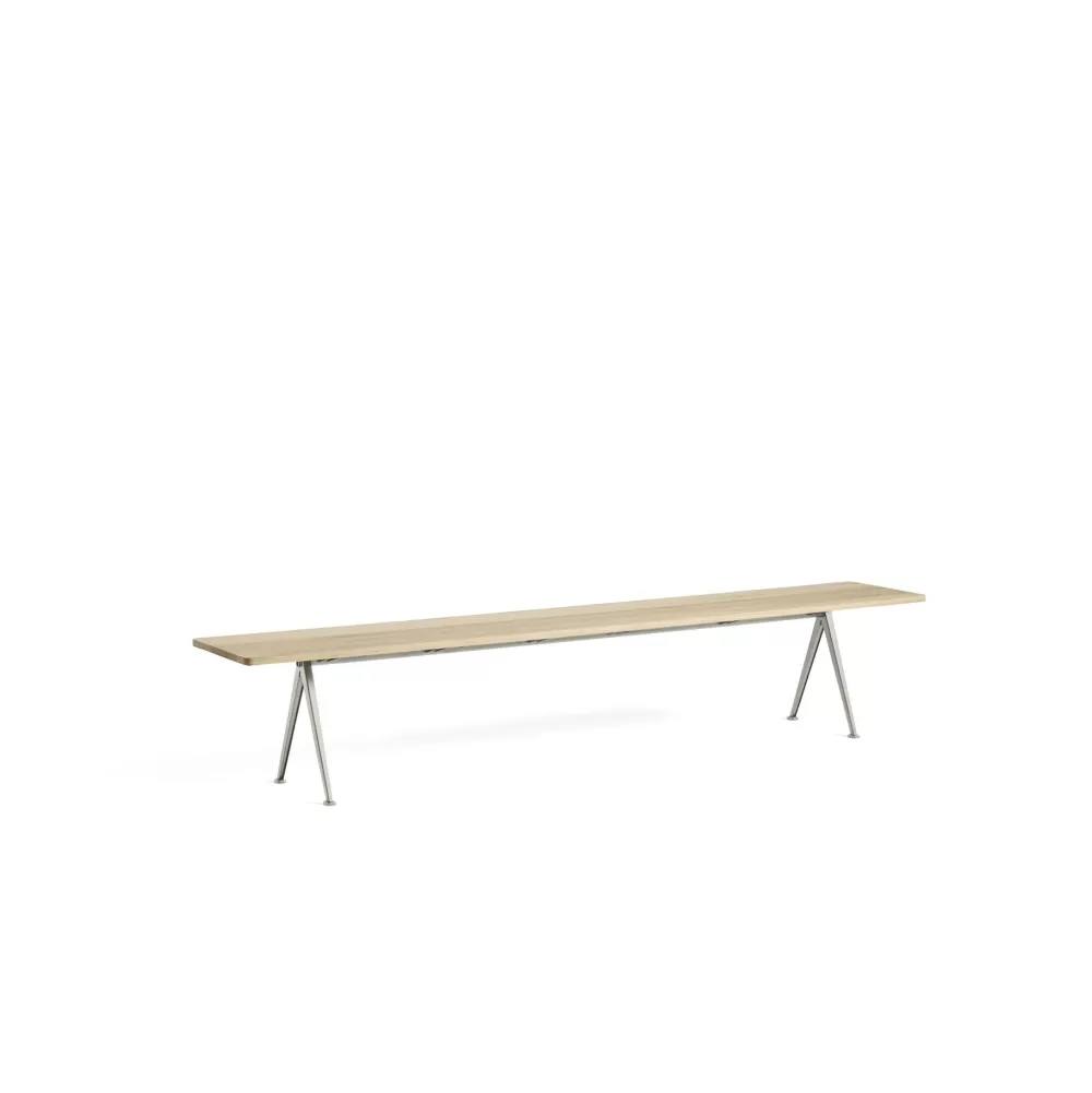 Panche^HAY Pyramid Bench 12 | Panca 250 - Struttura In Acciaio - Rovere Massello Laccato Opaco