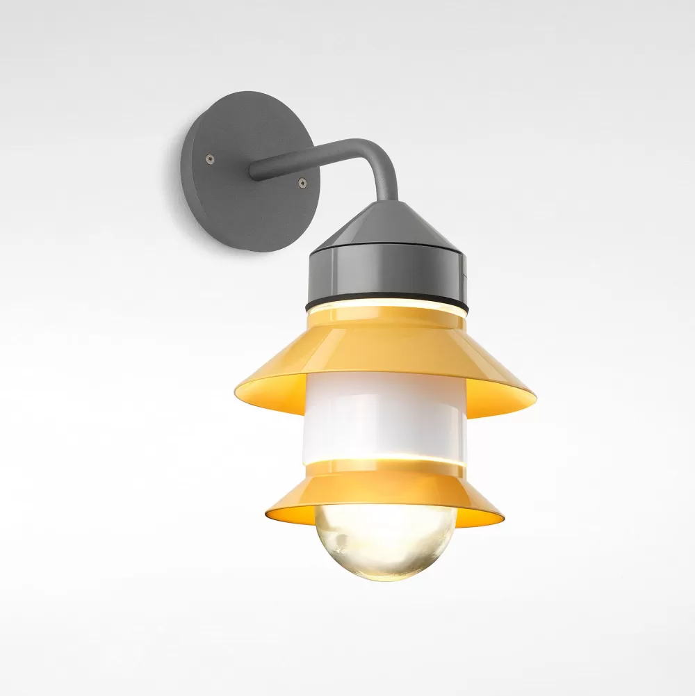 Lampade Da Parete Per Esterni^Marset Santorini A Fixed Stem | Lampada Da Parete Per Esterni | Senape