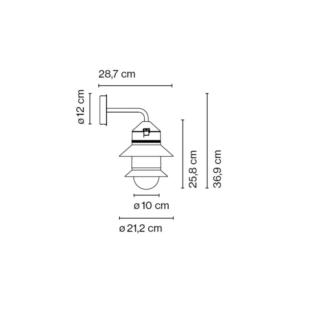 Lampade Da Parete Per Esterni^Marset Santorini Afixed Stem | Lampada Da Parete Per Esterni | Bianco