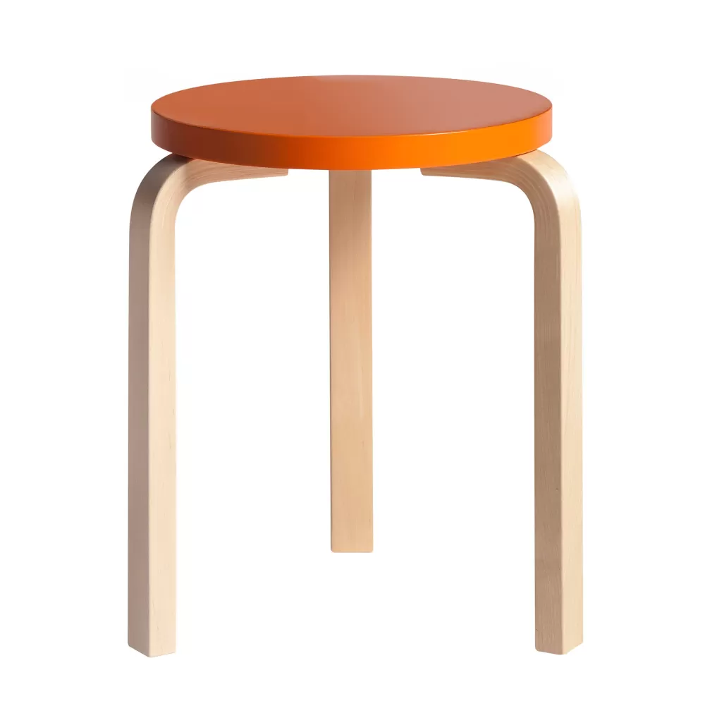 Sgabelli^Artek Stool 60 | Sgabello - Betulla Arancione