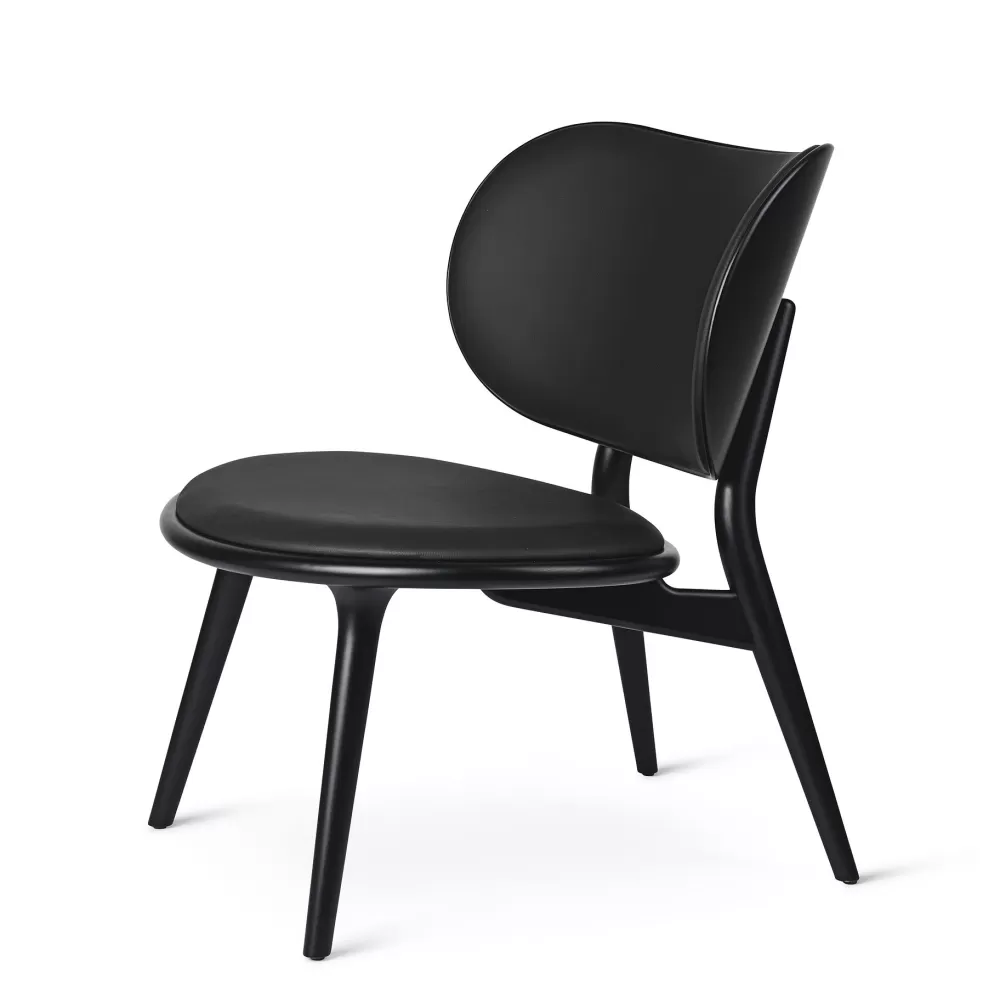 Poltrone Singole^Mater The Lounge Chair | Poltrona | Faggio - Pelle Nera