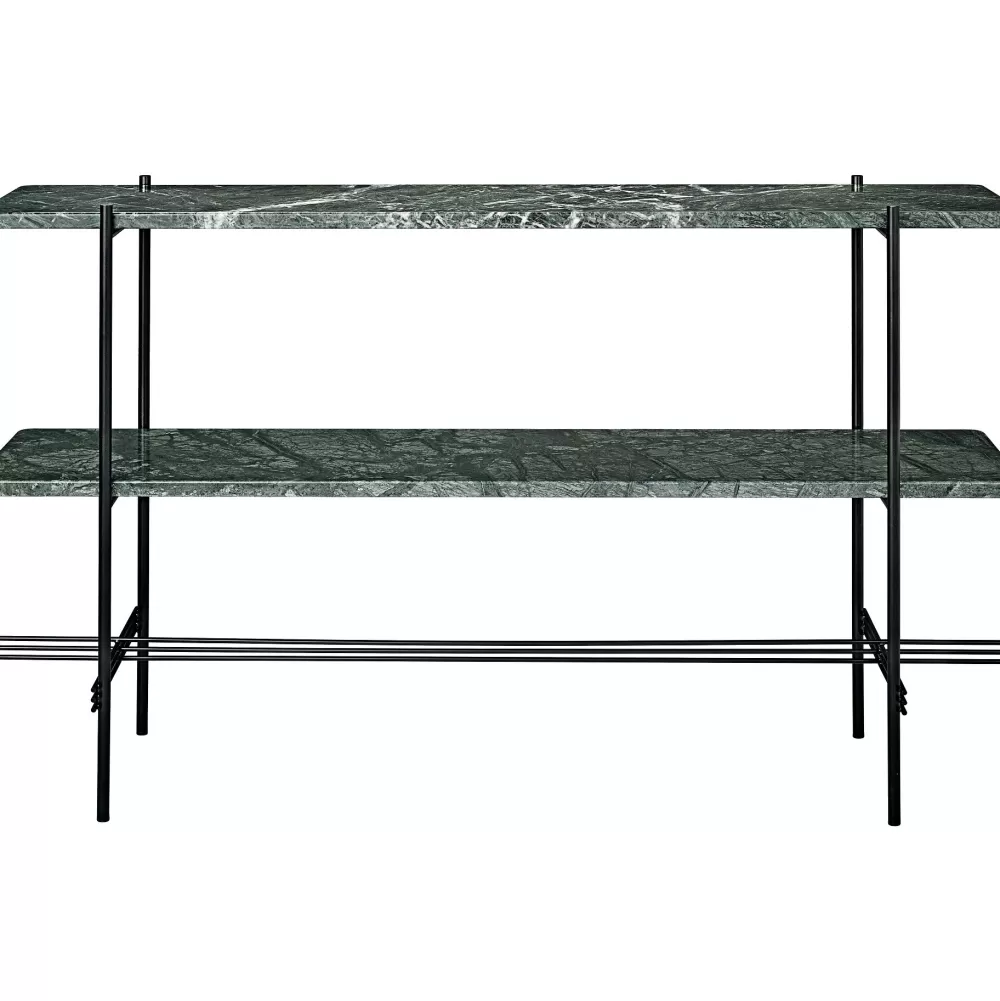 Tavolini^GUBI Ts Console - 2 Piani | Console | Marmo Verde Del Guatemala