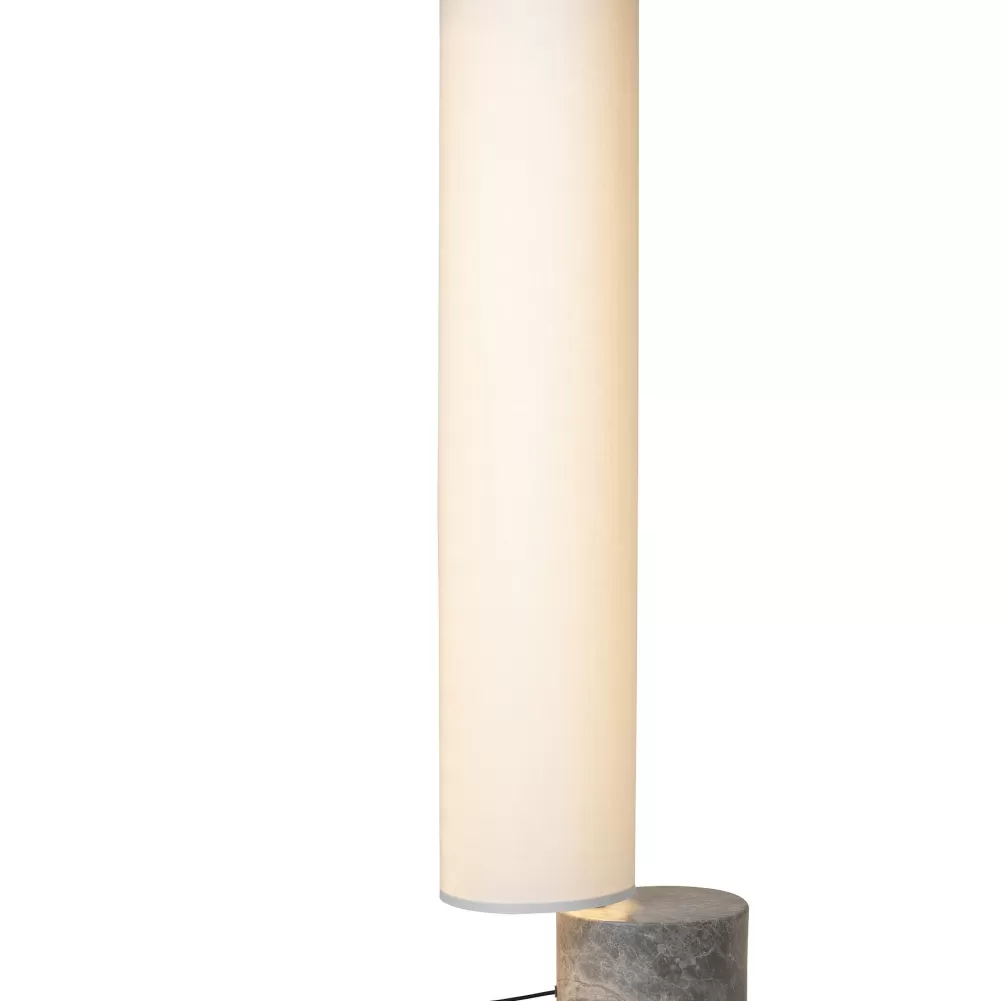 Lampade Da Terra^GUBI Unbound Floor Lamp | Lampada Da Terra | Lino Bianco - Marmo Grigio/ H 120